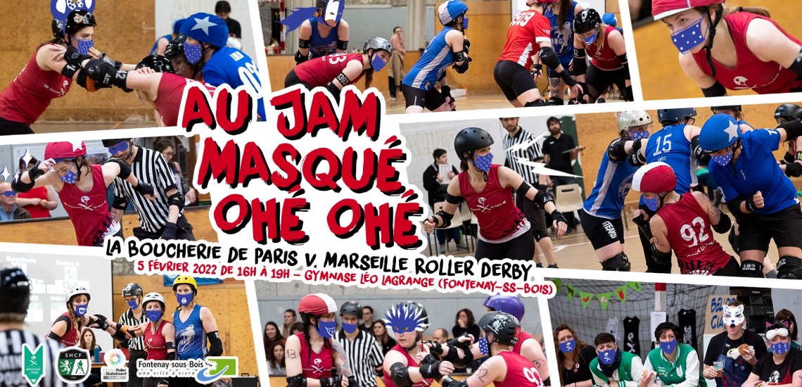 au jam masqué ohé ohé MY ROLLER DERBY PARIS