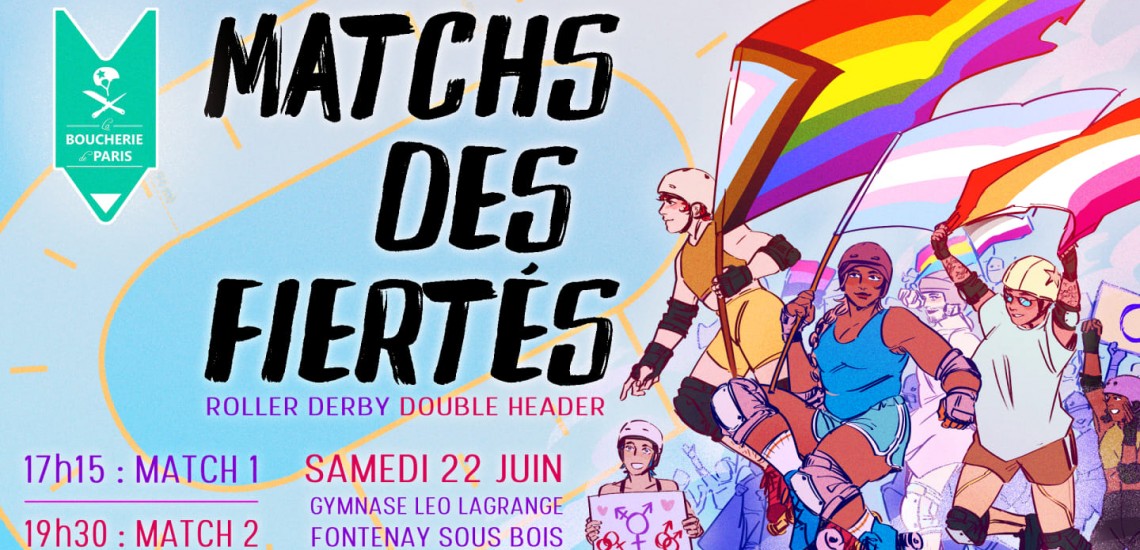 BOUCHERIE DE PARIS MATCH DES FIERTES ROLLER DERBY JUIN 2024