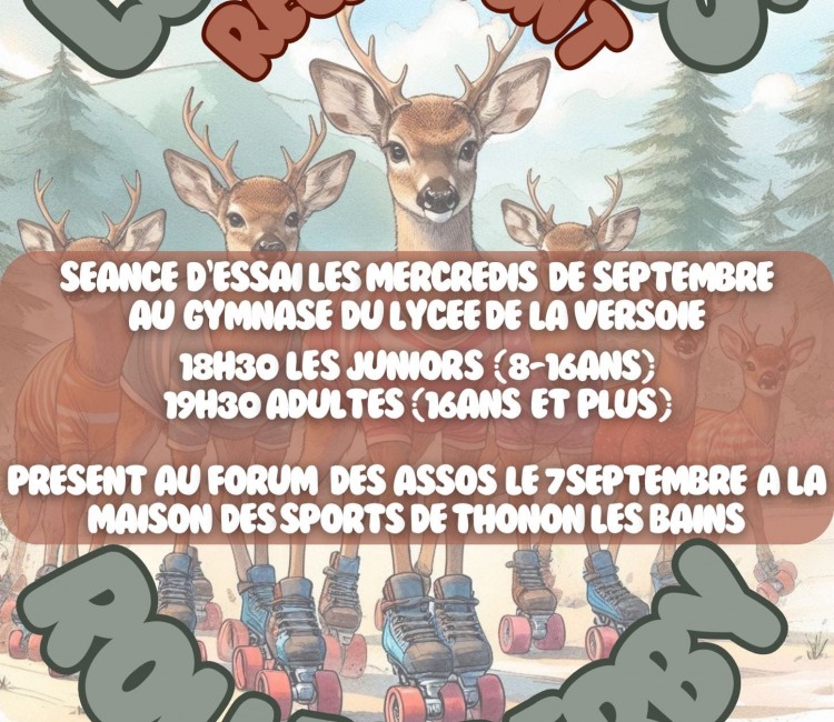 LES BICHES ROLLER DERBY DE THONON RECRUTENT 2024 2024