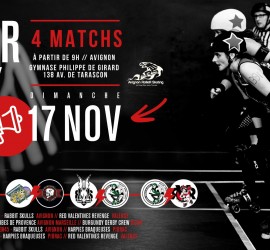 MATCHS ROLLER DERBY AVIGNON MARSEILLE 2024