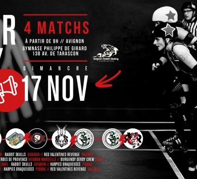 MATCHS ROLLER DERBY AVIGNON MARSEILLE 2024