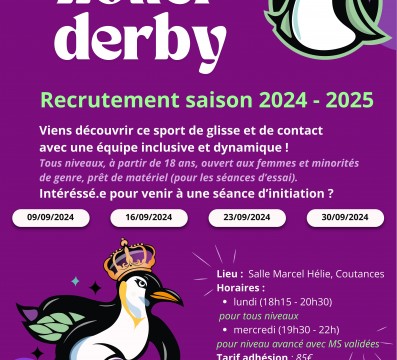 RECRUTEMENT 2024 Coutances Roller Derby