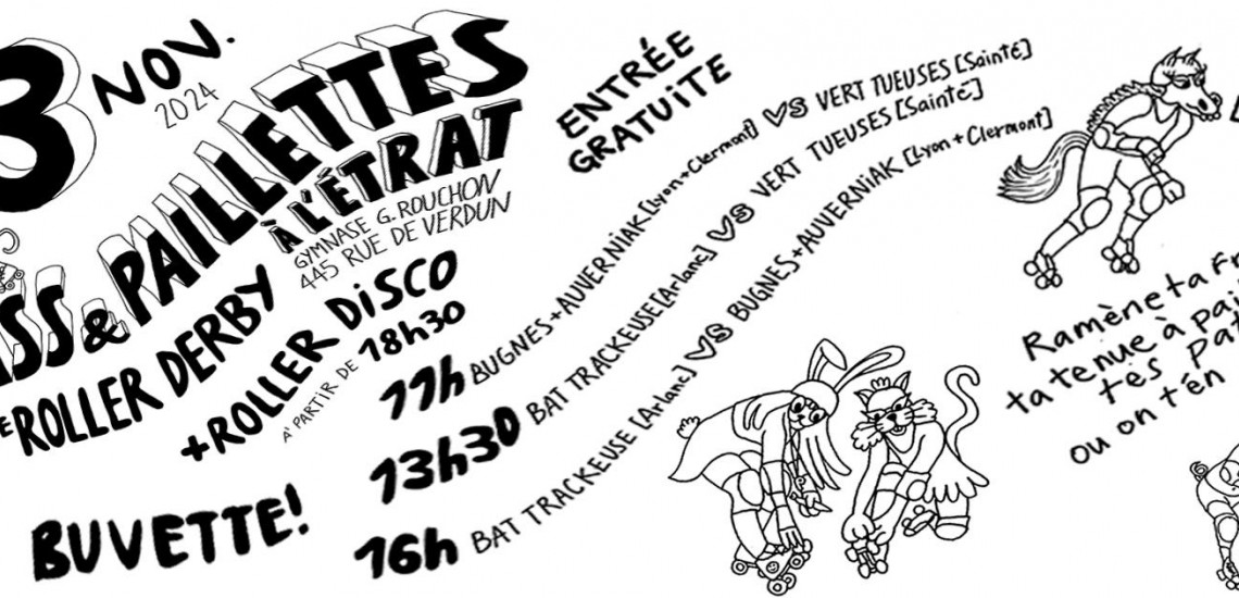 STRASS ET PAILLETTES ROLLER DERBY SAINT ETIENNE