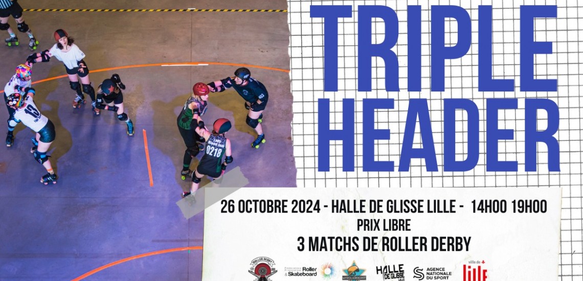 TRIPLE HEADER ROLLER DERBY LILLE OCTOBRE 2024